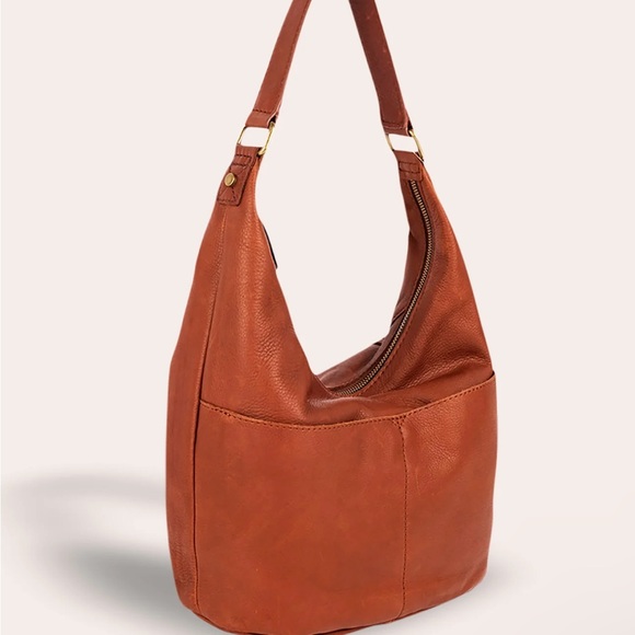 EUC American Leather Co. Carrie Hobo Genuine Leather Shoulder Bag - Picture 9 of 10